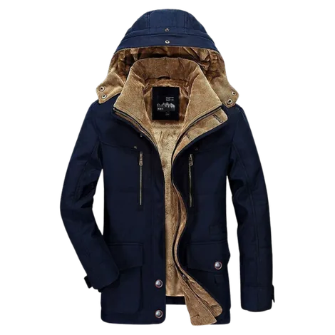 Parka Waist Drawstring and Dual Zipper